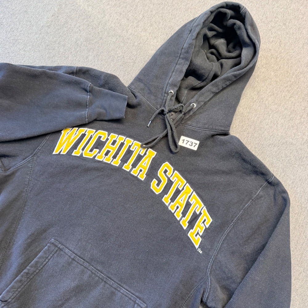 Steve & Barrys Wichita State University Hoodie Black Yellow Mens Small WSU